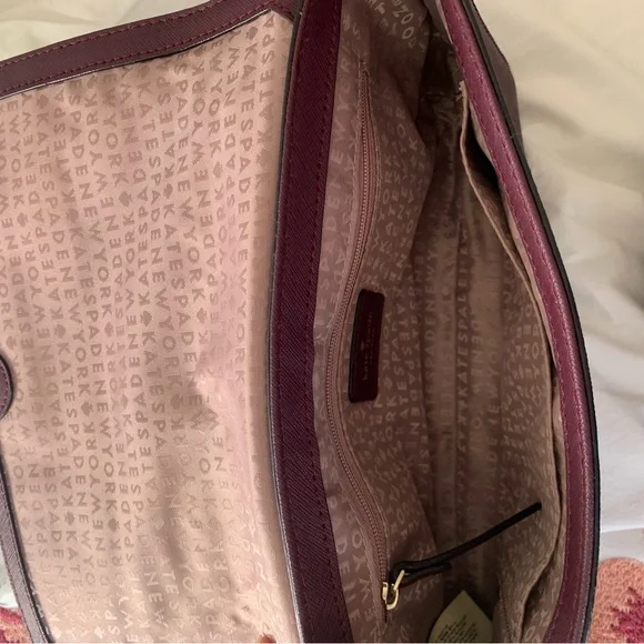 Kate Spade Wine coloured small purse. - Picture 3 of 3